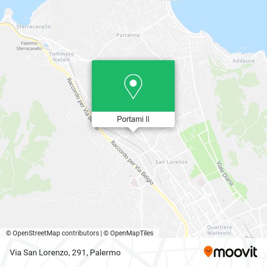 Mappa Via San Lorenzo, 291