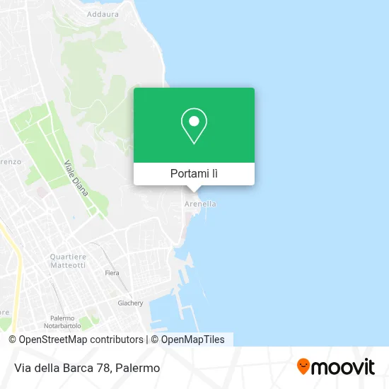 Mappa Via della Barca  78