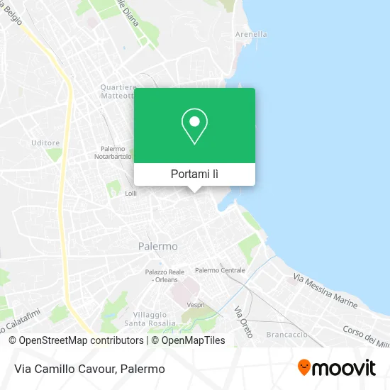 Mappa Via Camillo Cavour