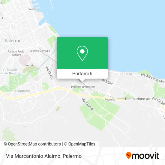 Mappa Via Marcantonio Alaimo