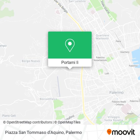Mappa Piazza San Tommaso d'Aquino