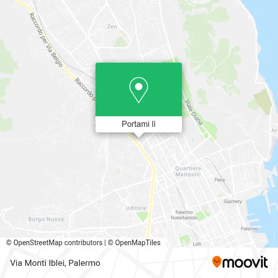 Mappa Via Monti Iblei