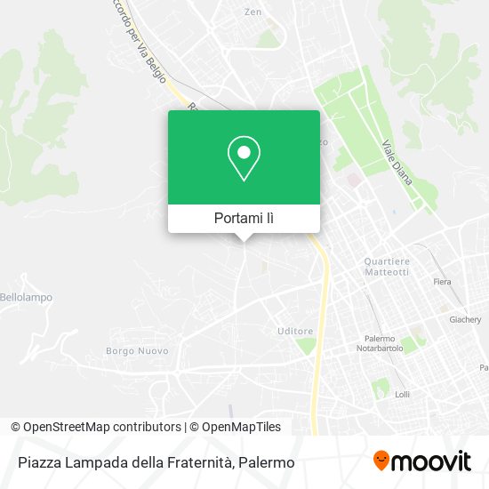 Mappa Piazza Lampada della Fraternità