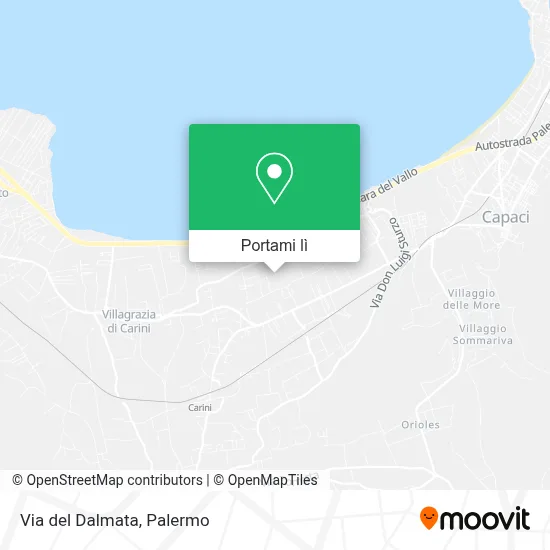 Mappa Via del Dalmata