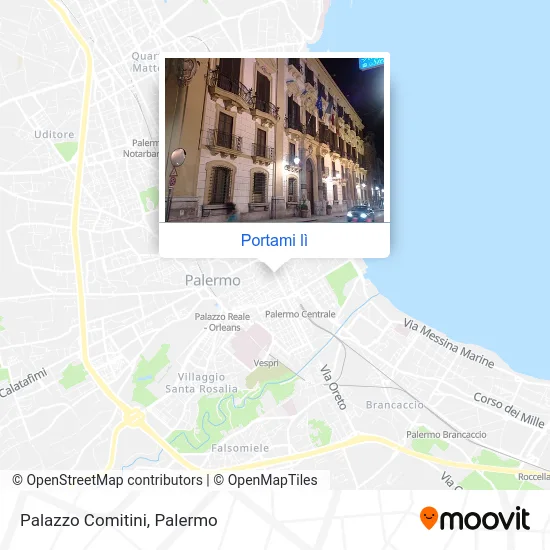 Mappa Palazzo Comitini