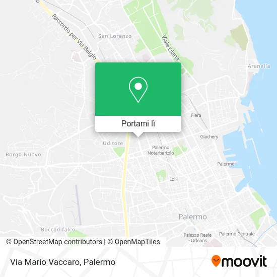 Mappa Via Mario Vaccaro