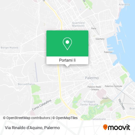 Mappa Via Rinaldo d'Aquino