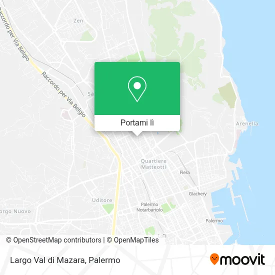 Mappa Largo Val di Mazara