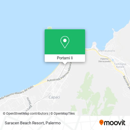 Mappa Saracen Beach Resort