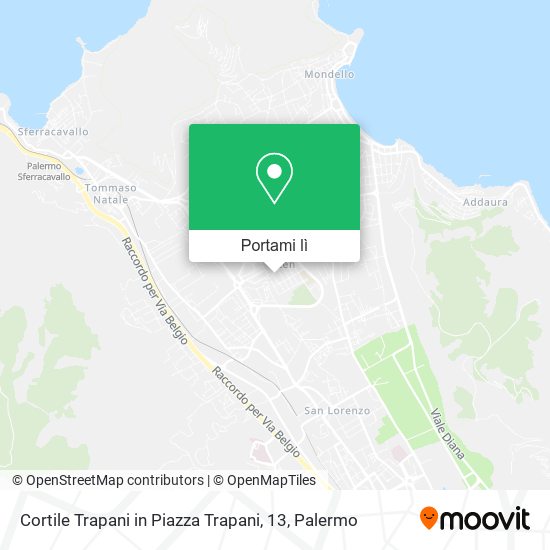 Mappa Cortile Trapani in Piazza Trapani, 13