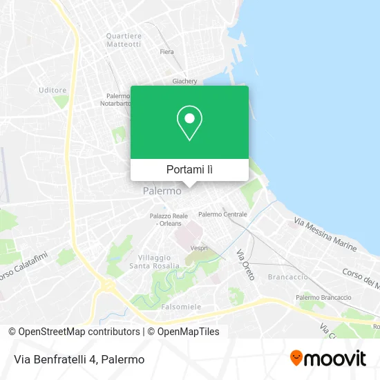 Mappa Via Benfratelli 4
