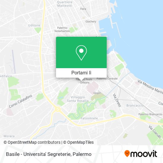 Mappa Basile - Universita' Segreterie
