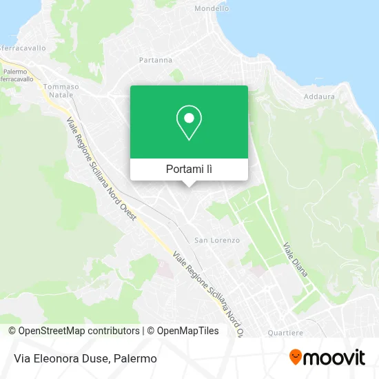 Mappa Via Eleonora Duse