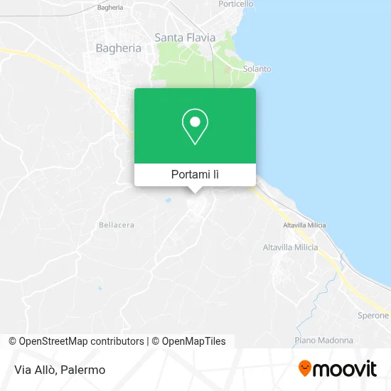 Mappa Via Allò