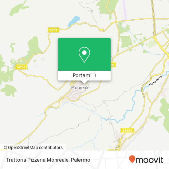 Mappa Trattoria Pizzeria Monreale