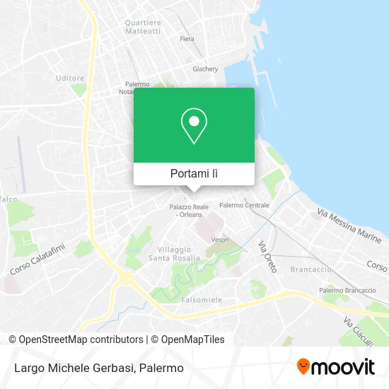 Mappa Largo Michele Gerbasi