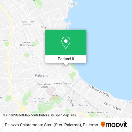 Mappa Palazzo Chiaramonte Steri (Steri Palermo)