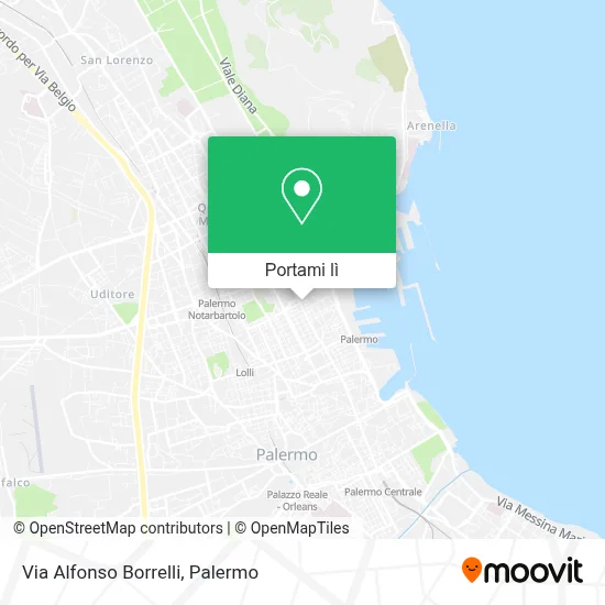 Mappa Via Alfonso Borrelli
