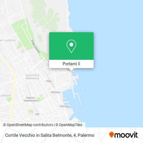 Mappa Cortile Vecchio in Salita Belmonte, 4
