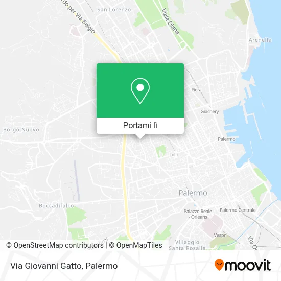 Mappa Via Giovanni Gatto