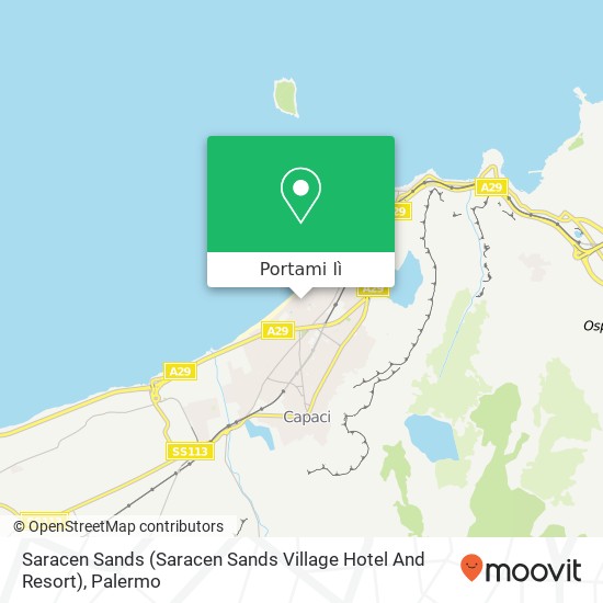 Mappa Saracen Sands (Saracen Sands Village Hotel And Resort)