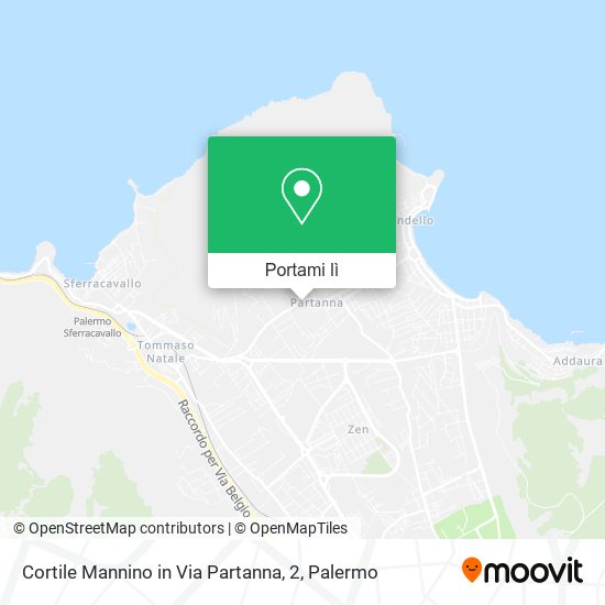 Mappa Cortile Mannino in Via Partanna, 2