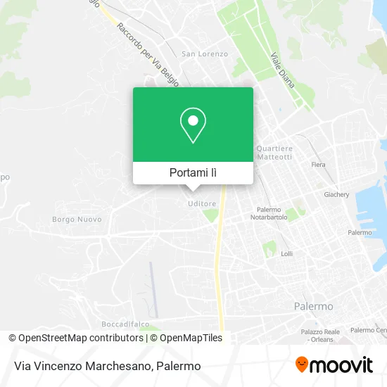 Mappa Via Vincenzo Marchesano
