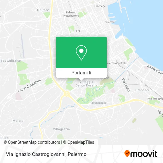 Mappa Via Ignazio Castrogiovanni