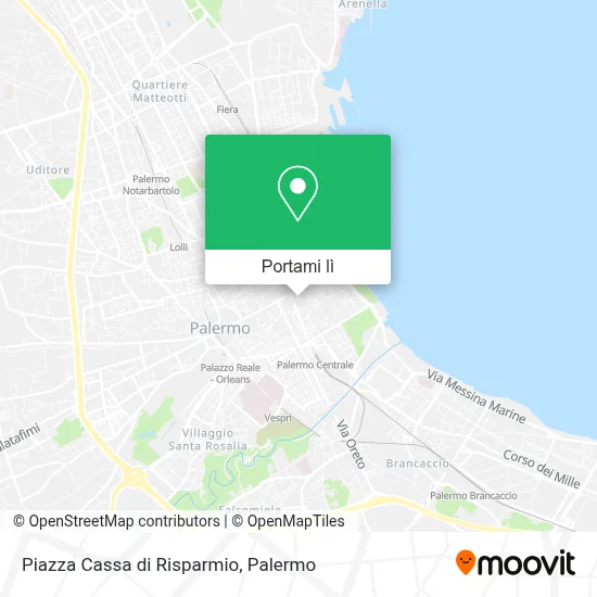 Mappa Piazza Cassa di Risparmio