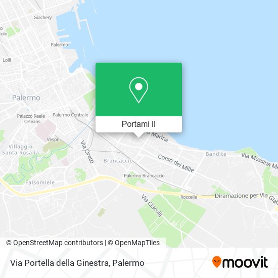 Mappa Via Portella della Ginestra