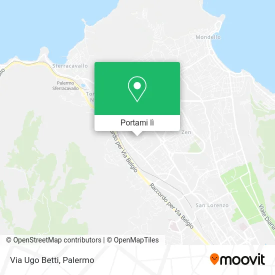 Mappa Via Ugo Betti