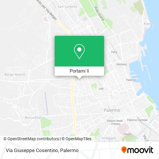 Mappa Via Giuseppe Cosentino
