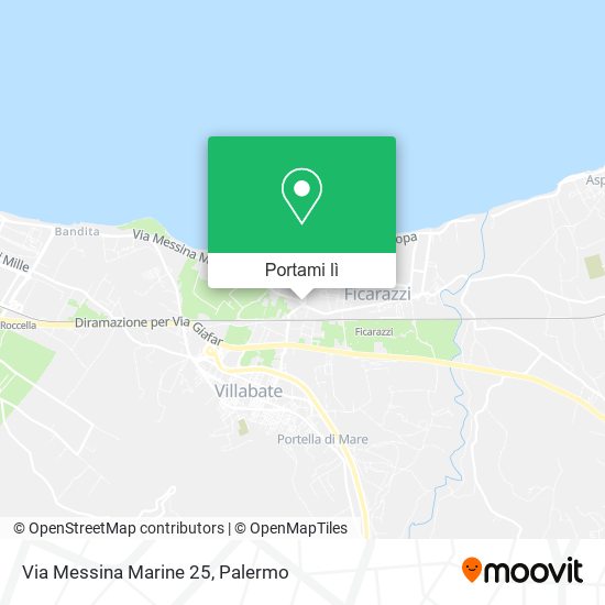 Mappa Via Messina Marine 25