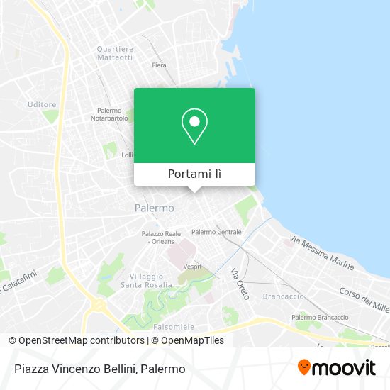 Mappa Piazza Vincenzo Bellini