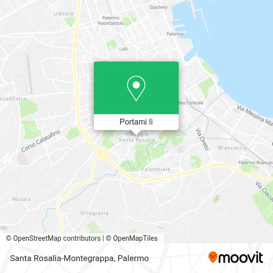 Mappa Santa Rosalia-Montegrappa