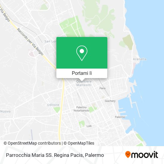 Mappa Parrocchia Maria SS. Regina Pacis