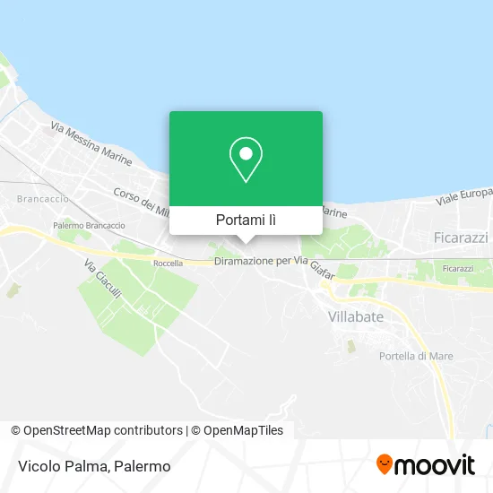 Mappa Vicolo Palma