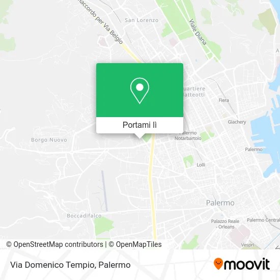 Mappa Via Domenico Tempio