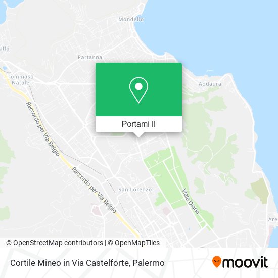Mappa Cortile Mineo in Via Castelforte