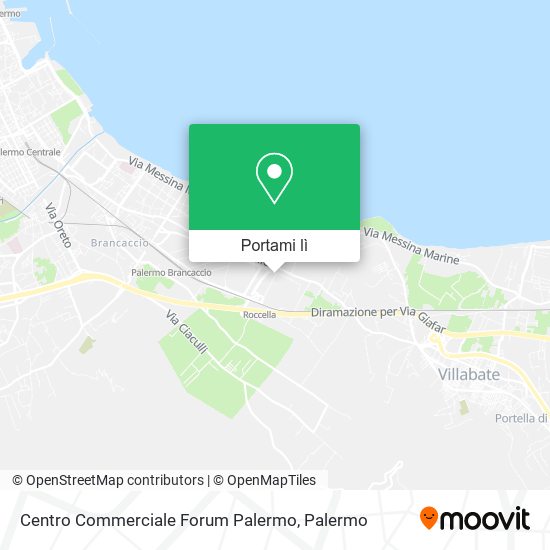 Mappa Centro Commerciale Forum Palermo
