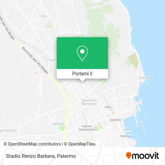 Mappa Stadio Renzo Barbera