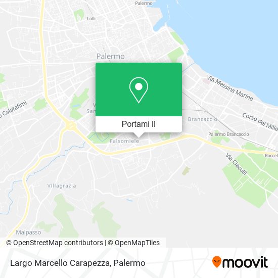 Mappa Largo Marcello Carapezza