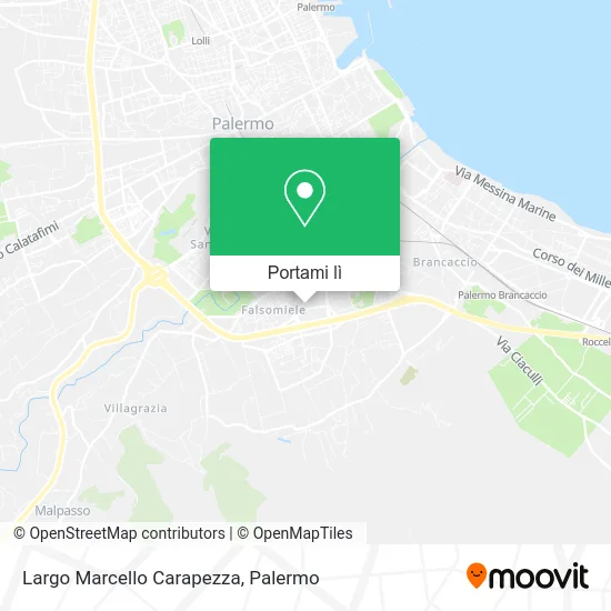 Mappa Largo Marcello Carapezza