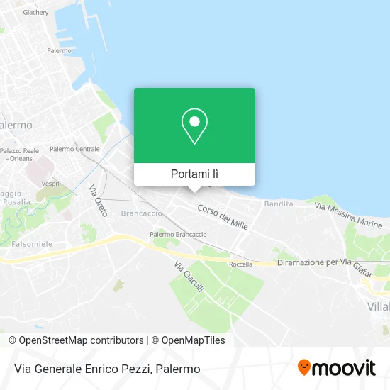 Mappa Via Generale Enrico Pezzi