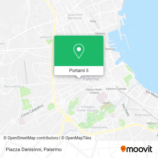 Mappa Piazza Danisinni