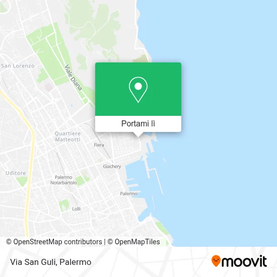 Mappa Via San Guli