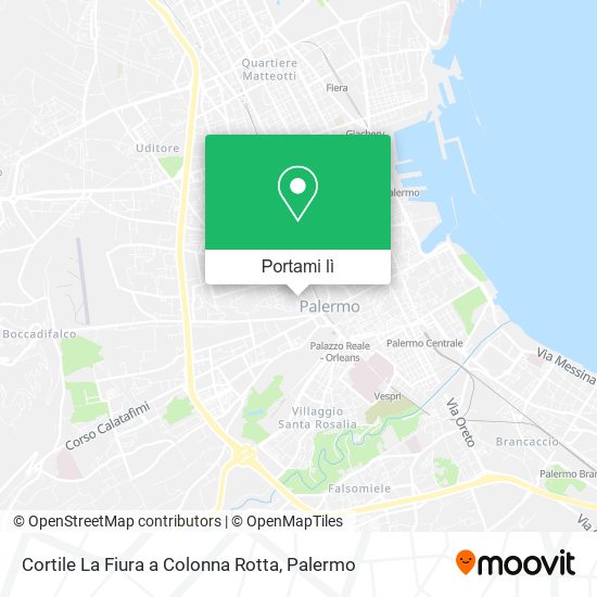 Mappa Cortile La Fiura a Colonna Rotta