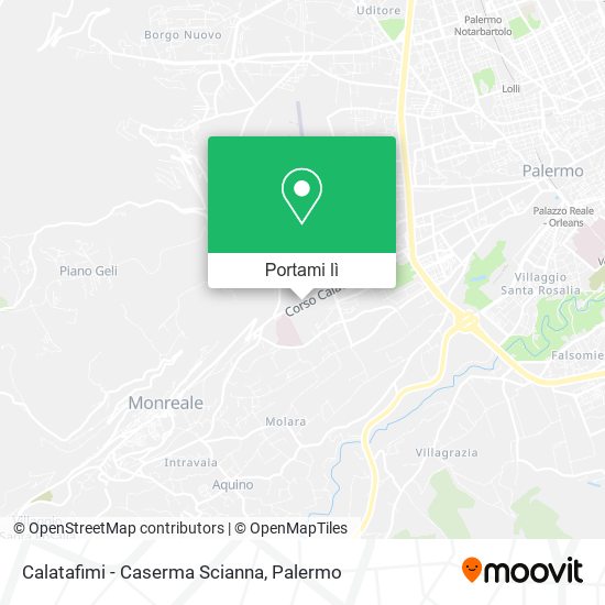 Mappa Calatafimi - Caserma Scianna