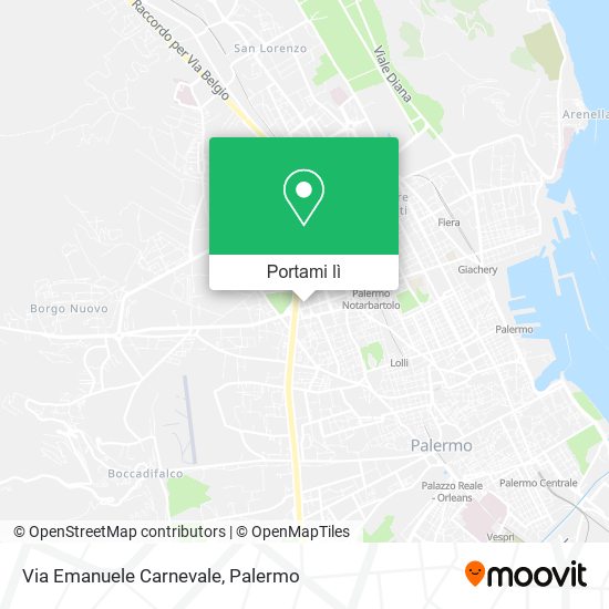 Mappa Via Emanuele Carnevale
