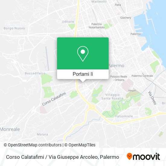 Mappa Corso Calatafimi / Via Giuseppe Arcoleo